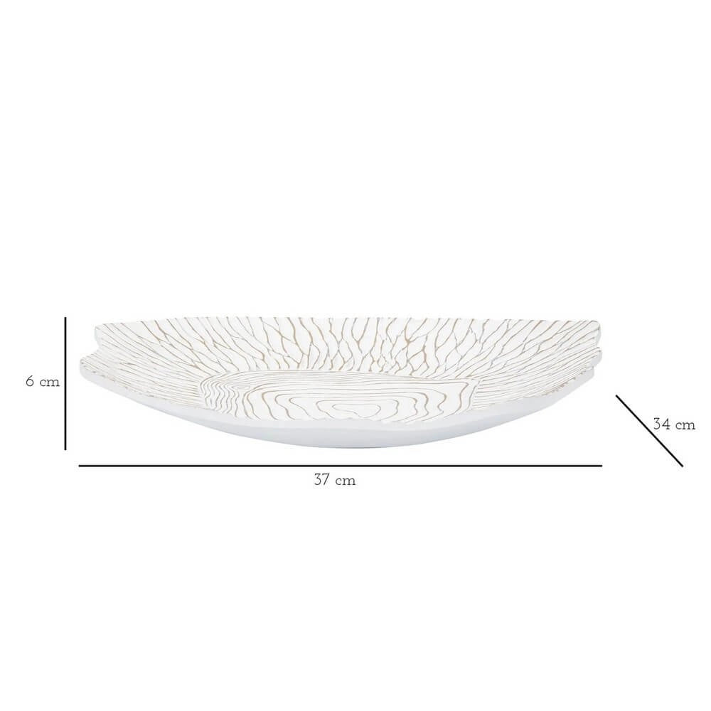 Piatto Resina cm 37X34X6 - RESINA