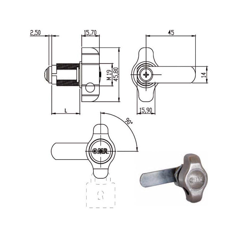 Cilindro Levetta Mm 28 Sx 165645 Omr