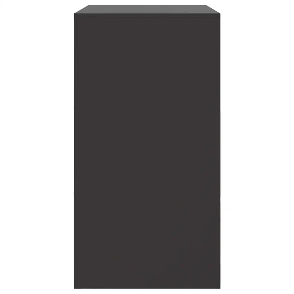 Credenza | Madia | Buffet da pranzo | Armadio da pranzo Nera 67x39x73 cm in Acciaio