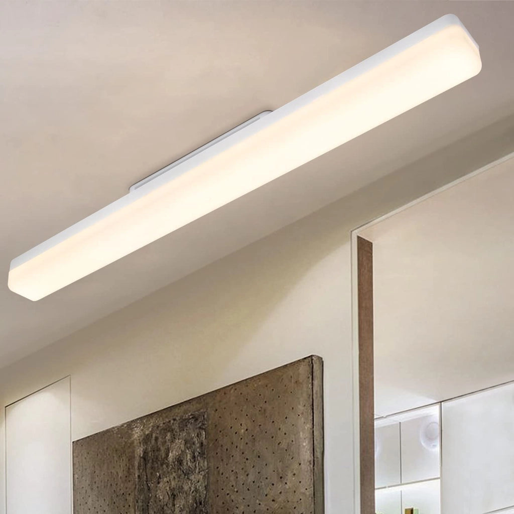 ZMH Lampada da soffitto plafoniera LED 60 cm luce bianca moderna protezione occhi per soggiorno corridoio camera letto