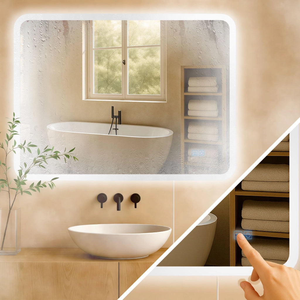 Specchio da bagno Jericho 70x100 senza Bluetooth
