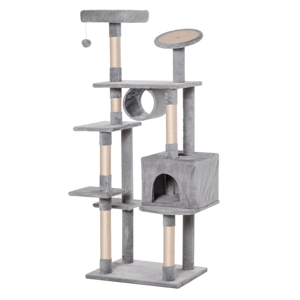 Tiragraffi per Gatti ¨C zephmum ¨C Grigio, 60x50x165cm