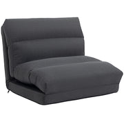 Pouf letto reclinabile pieghevole ¨C zephmum ¨C grigio scuro 70x72x56 cm