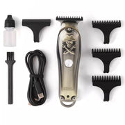 Trade Shop - Taglia Capelli Ricaricabile Rasoio Elettrico Regola Barba 3 Pettini Usb Q-tf52 -