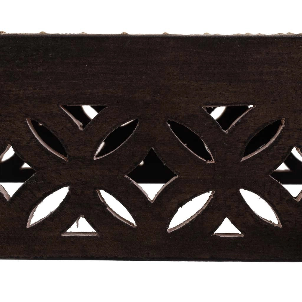 Tavolo in legno e metallo grigio 35x40x43 h