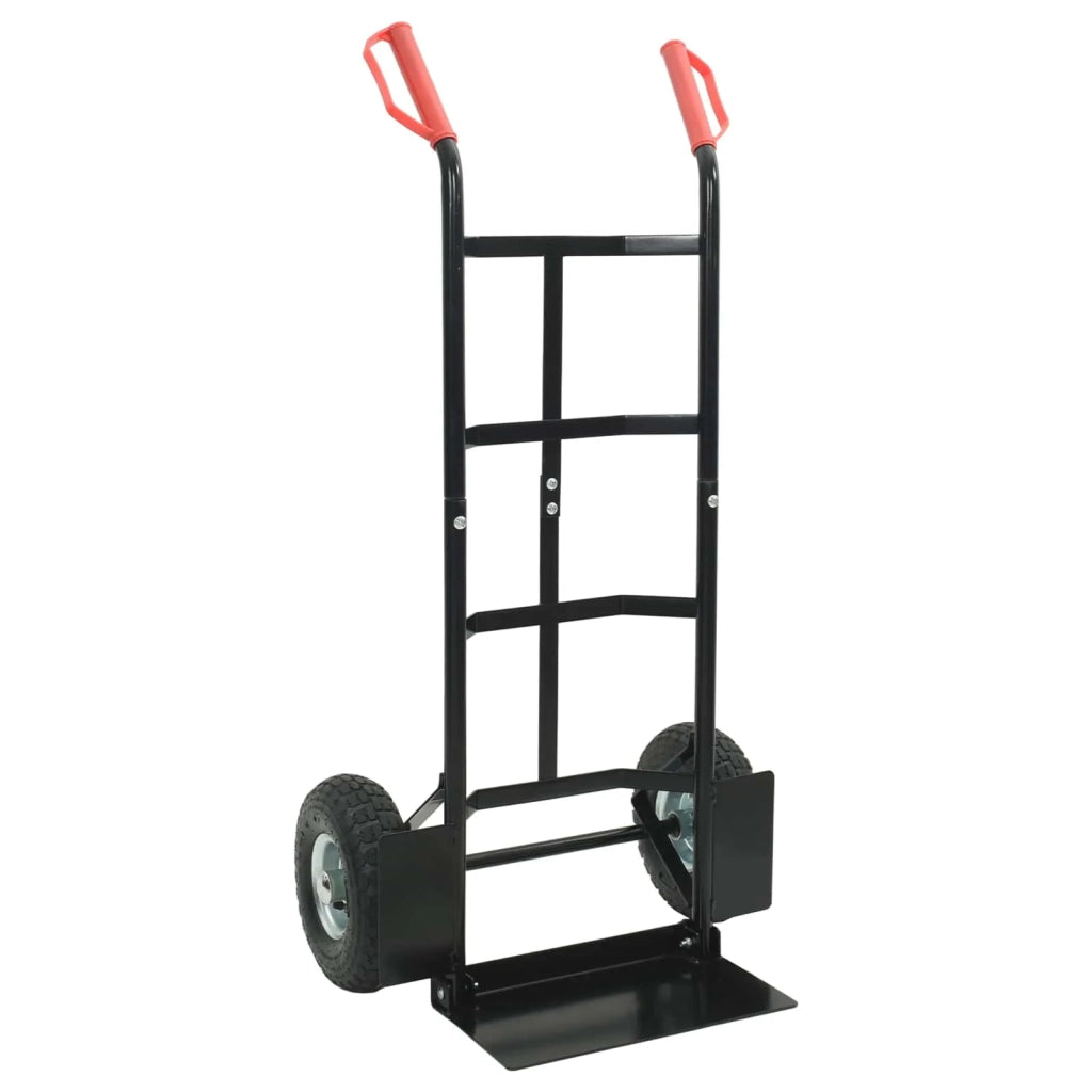 Carrello Pieghevole Estensibile Nero e Rosso 57 x 46 x 113 cm CFW6832211