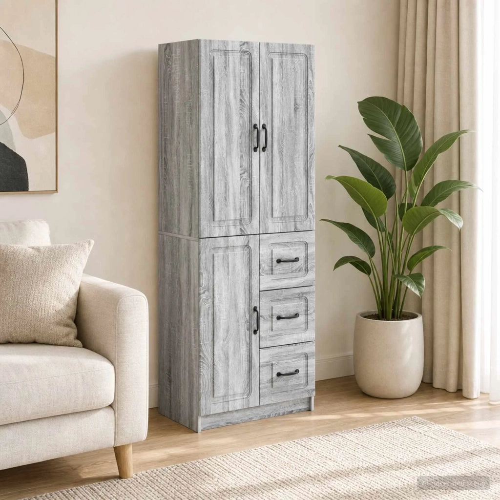Set di armadi 2 pcs Sonoma grigio Legno ingegnerizzato 3416985