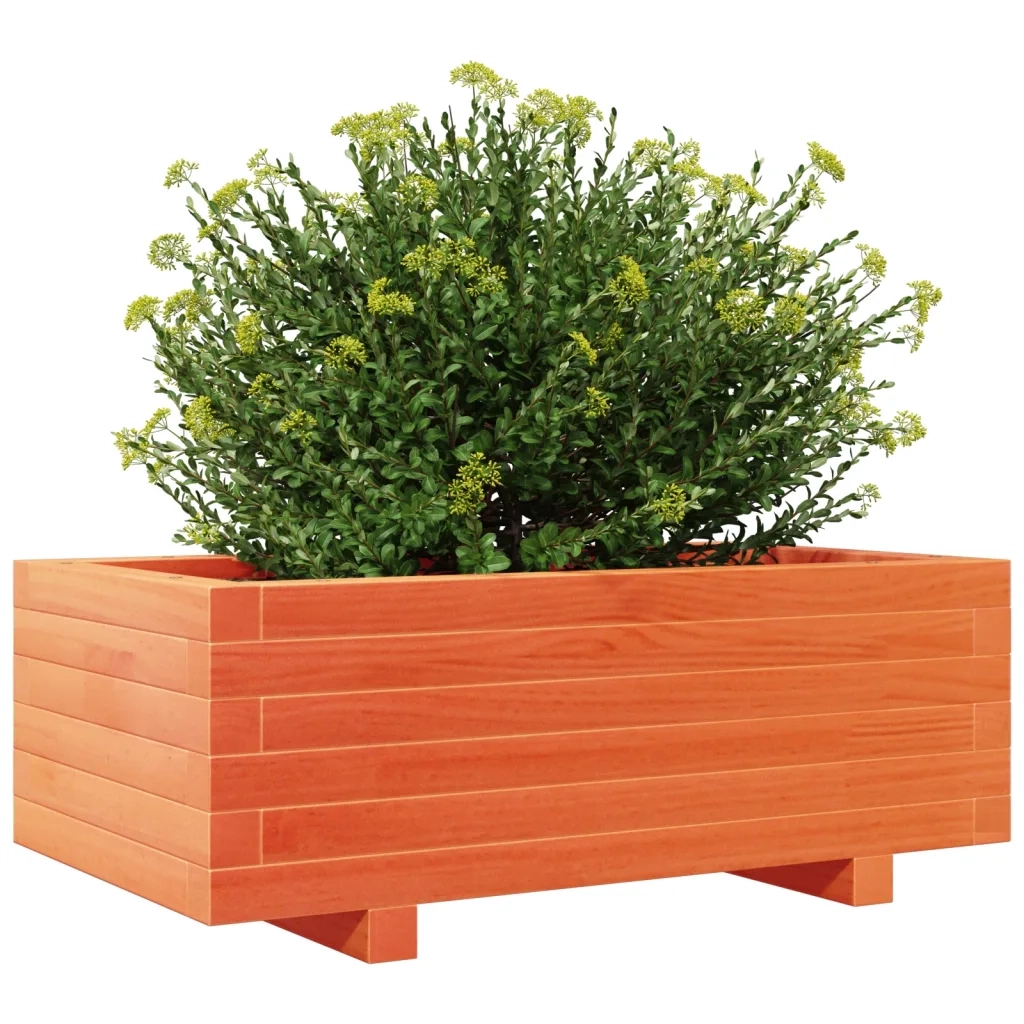 Fioriera Giardino Marrone Cera 70x40x26,5cm Legno Massello Pino 847330