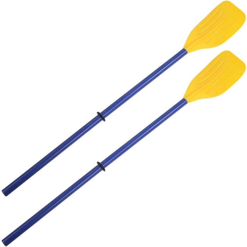 Trade Shop - Coppia Remi Di Plastica Pagaia Per Barca Canoa Canottaggio Kayaing 124 Cm 017539 -