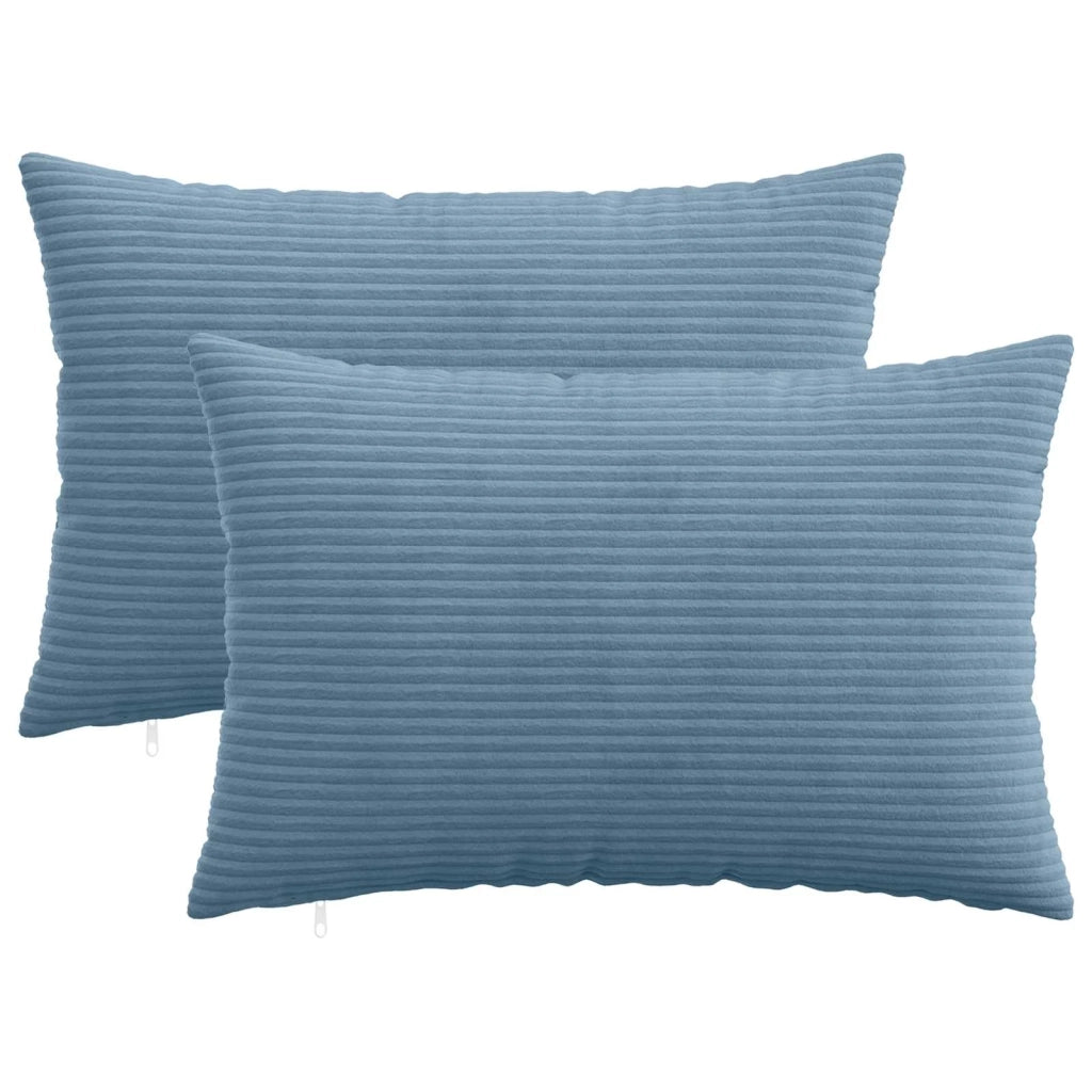 Federa 2 pcs HEERLEN Blu 50 x 75 cm corduroy 911647