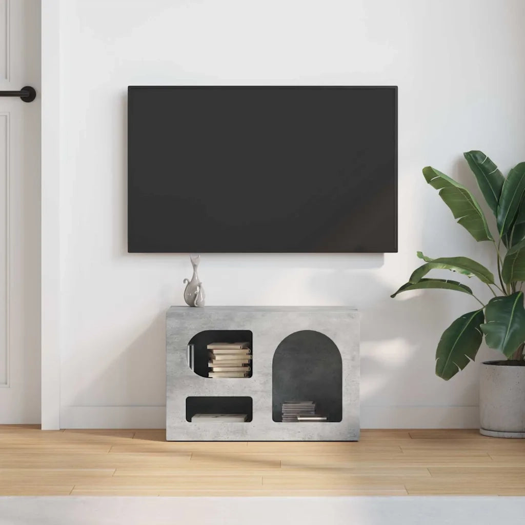 Mobile TV Grigio cemento 60 x 35 x 40 cm Legno multistrato 891287