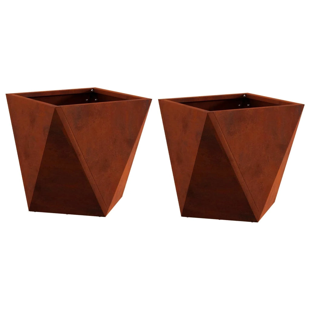 Fioriera 2 pcs Ruggine 30 x 30 x 30 cm