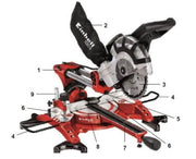 TRONCATRICE RADIALE DUAL TH-SM 2534 2350W EINHELL 4300825 DISCO LAMA 250 TAGLIO
