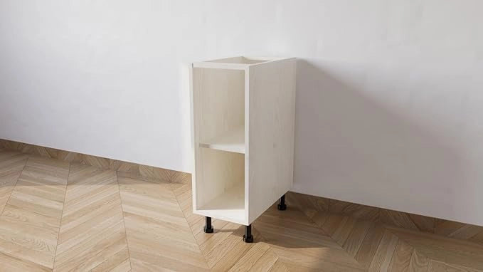 Mobile Base Da 30. Compreso Di Anta H 72 Cm L 30 Cm P 55,5 Cm Compresa Di Piedini 10 Cm colore Larice Bianco
