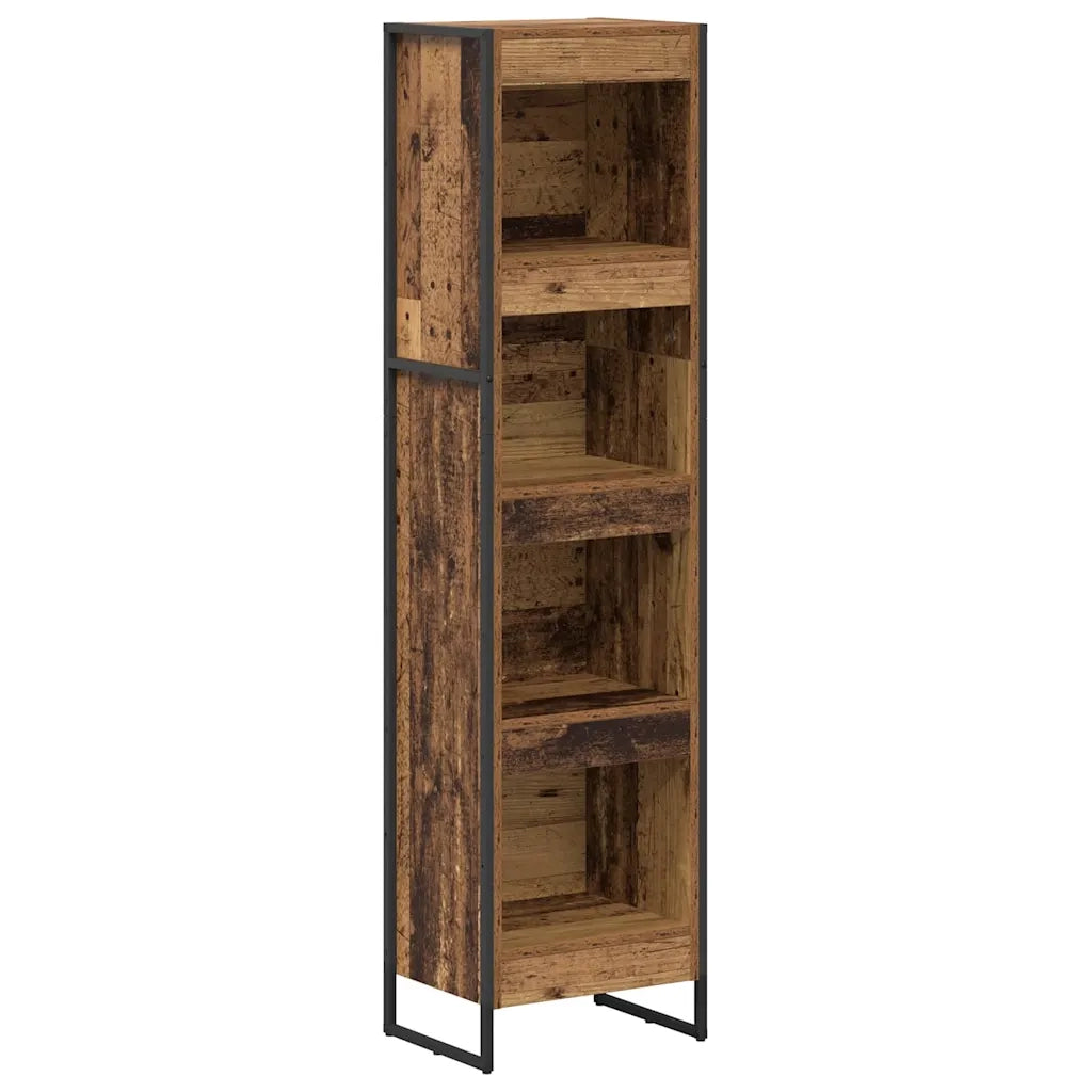 Armadio per Libri Legno vecchio 40 x 30 x 155 cm