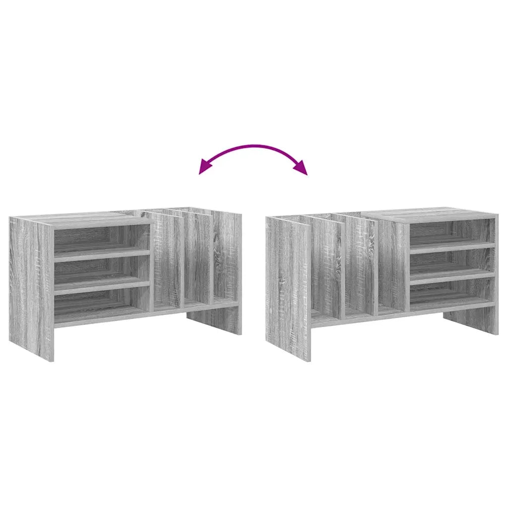 Mobile porta vinili Grigio Sonoma 78.5 x 35 x 45 cm 891077