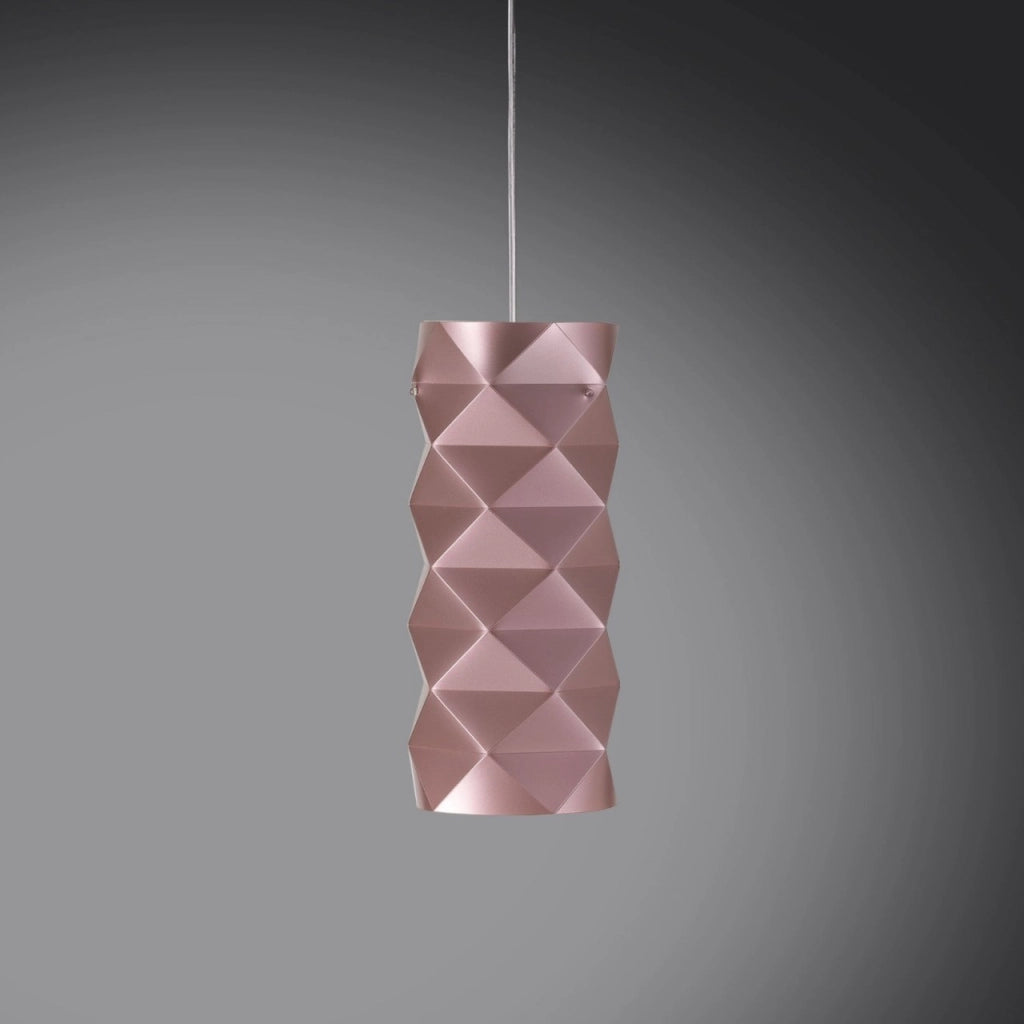 Sospensione Pink Metal in Metallo Cromato Cm. 13 x 32h