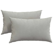 Cuscini da Divano 2 pz | Cuscini per sedie Grigio chiaro 50 x 30 cm Tessuto