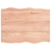 Piano Tavolo | Superficie Tavolo | Piano Scrivania Marrone Chiaro 80x60x(2-4) cm Rovere Non Trattato