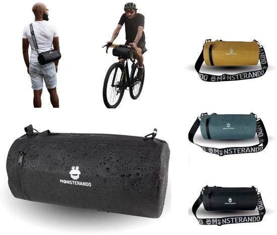 Borsa da Ciclismo e da Spalla Travel-Monster con Cinturino da Braccio, Borsa Sportiva per Ciclisti MTB 5L Nero