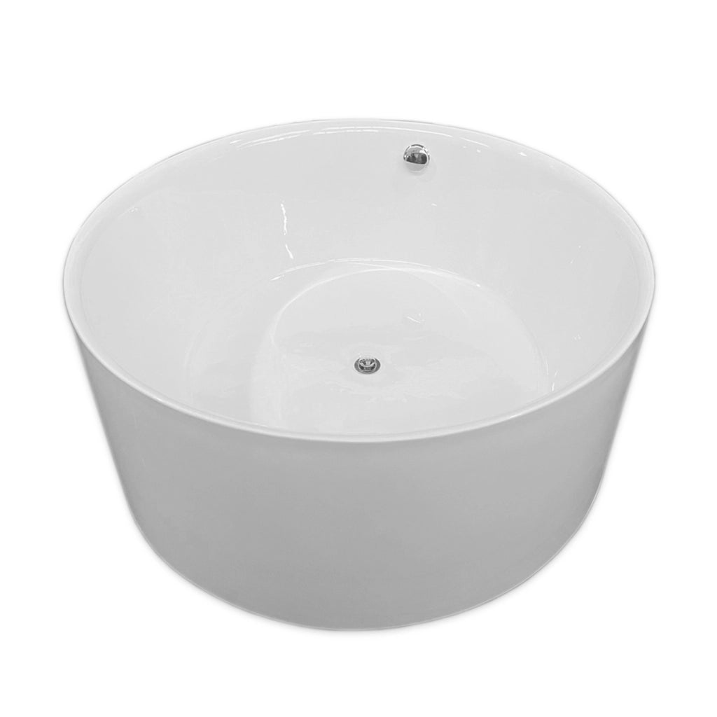 Vasca freestanding bianca diametro 134 X 60 cm – Crystal