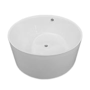 Vasca freestanding bianca diametro 134 X 60 cm – Crystal