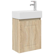 Mobile Bagno | Armadio da bagno con rubinetto Rovere Sonoma 45,5 x 22,5 x 84 cm
