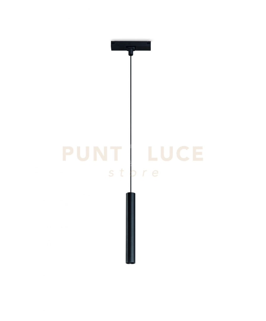SOSPENSIONE TUBO/PICCOLA PER BINARIO MAGNETICO ULTRASLIM NERO D.2,6CM 3000K 468LM 6W
