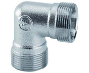RACCORDO CURVO INTERMEDIO IN OTTONE CROMATO 18X18 C/KIT RAME M 24X19   ARTECLIMA S.R.L.