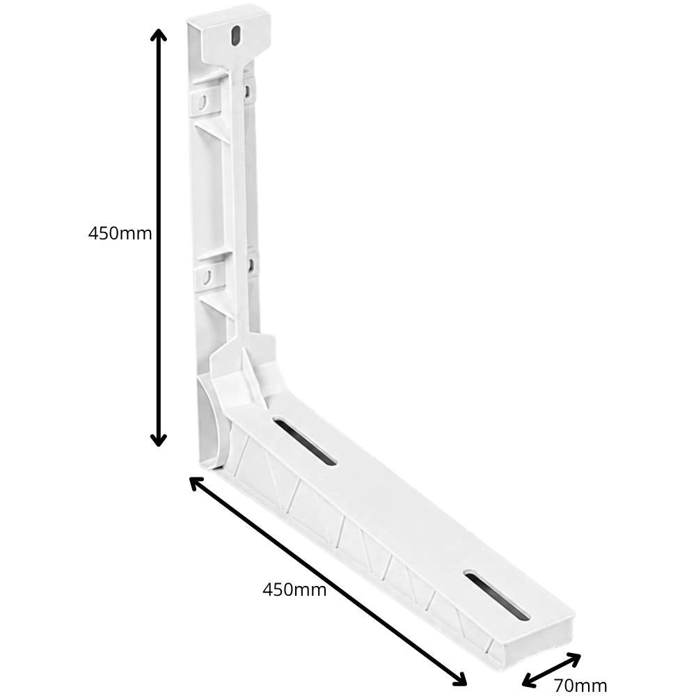 Coppia di staffe fisse polyd-v7 poliammide climatizzatore 450x450mm