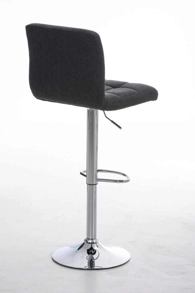 Sgabello Peru Stoffa grigio scuro