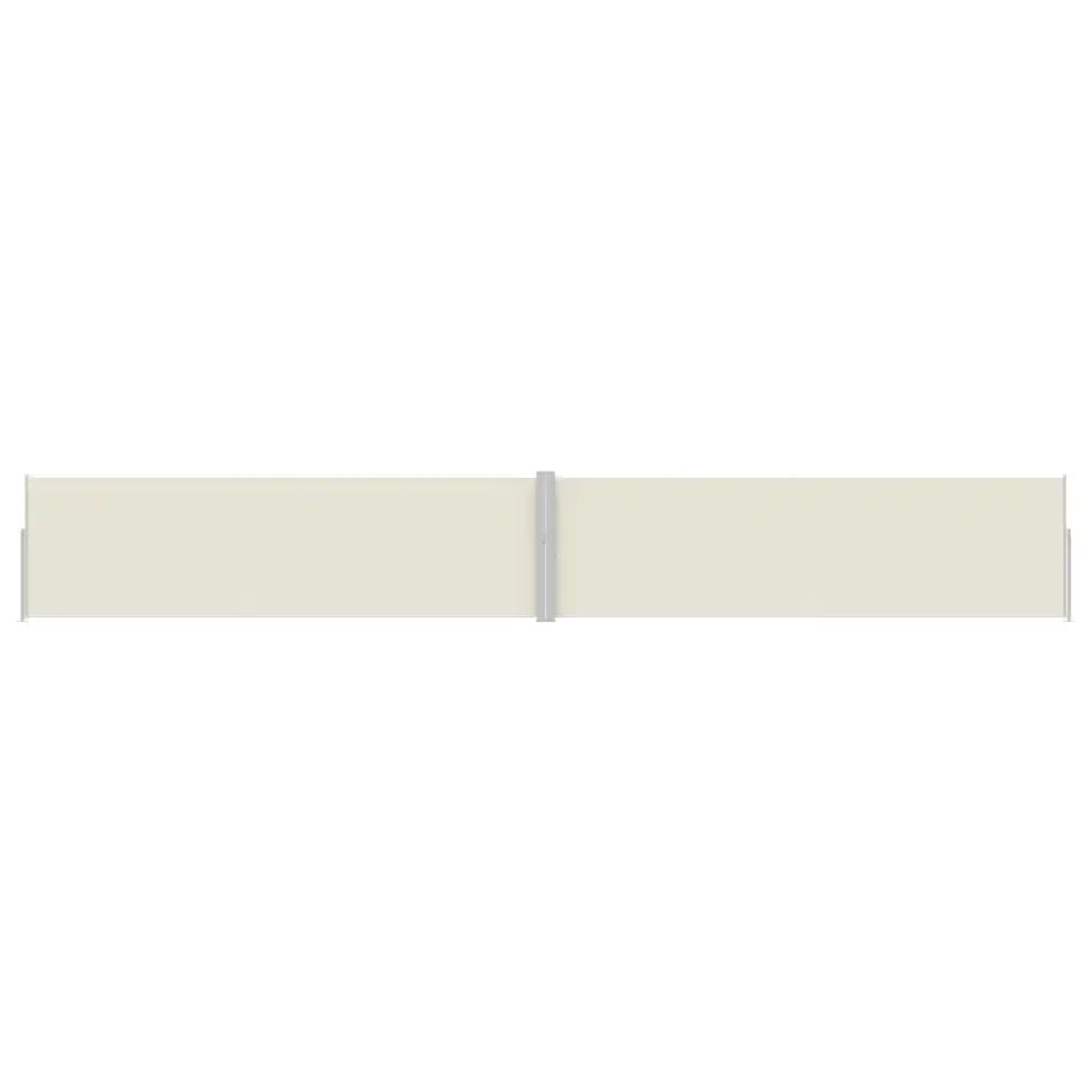 Tenda Laterale Retrattile per Patio-Tenda parasole per balcone 170x1200 cm Crema