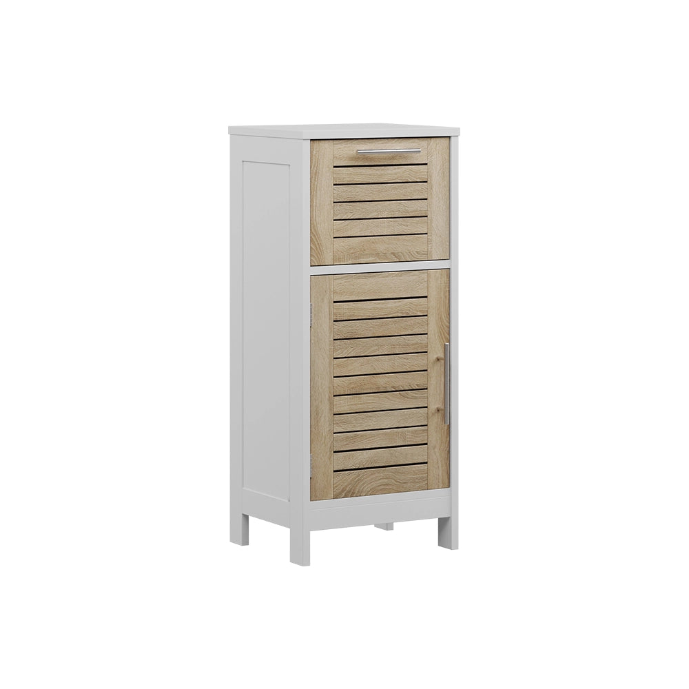 Vicco mobiletto bagno Bianco/quercia 35 x 80 cm con 1 cassetto