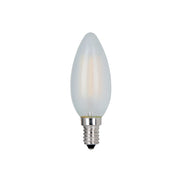 Alcapower Lampadina LED Oliva C35 Vetro Frost 4W E14 540lm 3000K Luce Calda 360° - Efficienza Energetica Classe D - Durata 25000 Ore Alta Qualità