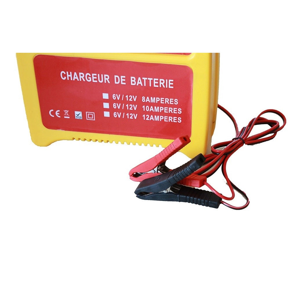 Trade Shop - Caricabatteria Auto 12v Moto 6v Carica Batterie 8-12a Accesori 6v 12v Fy-707 -