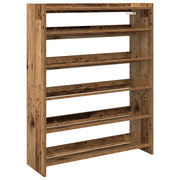 Scarpiera | Mobile per scarpe Legno Antico 80x25x100 cm in Legno Multistrato