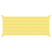 Vela Parasole | Telo Ombra | Vela da ombra solare Giallo e Bianco 4,5 x 2 m