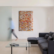 VILLAGE - Quadro stampato su Canvas e montato su telaio in legno Misura: 70x100 cm