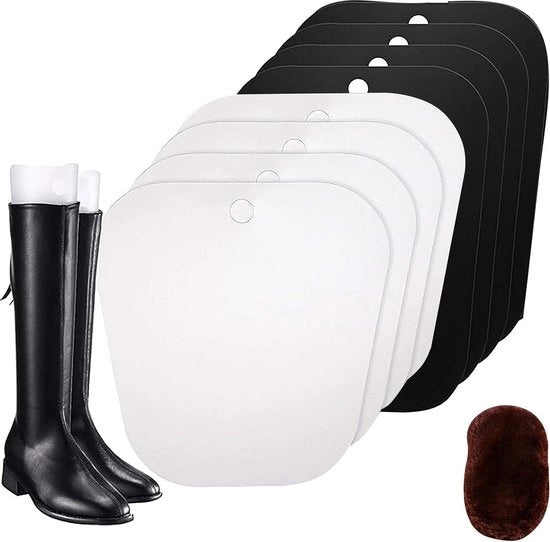 Sosteggi per stivali 8 pezzi - inserti plastici per stivali - sostegno stivali standard - alta supporto per stivali - holder per stivali - per donne e uomini