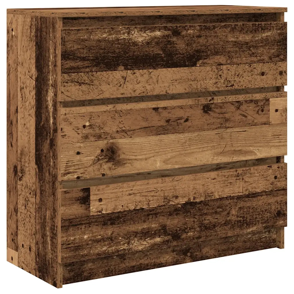 vidaXL Credenza Legno Antico 80x35x76 cm in Legno Multistrato