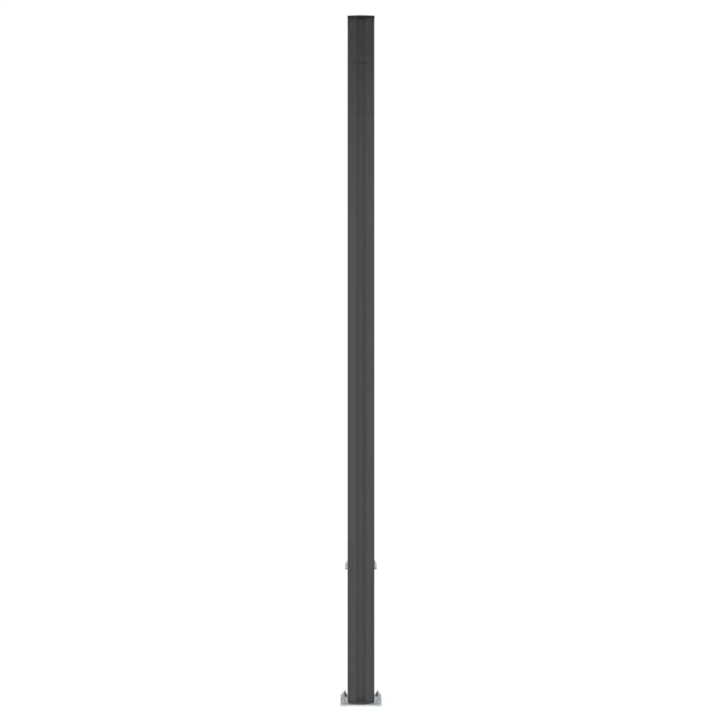 Pannello di Recinzione WPC e Alluminio Nero 42039053