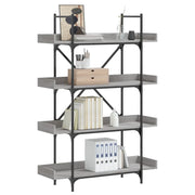 Libreria 4 Ripiani Grigio Sonoma 100x33x145,5 Legno Multistratocod mxl 110374