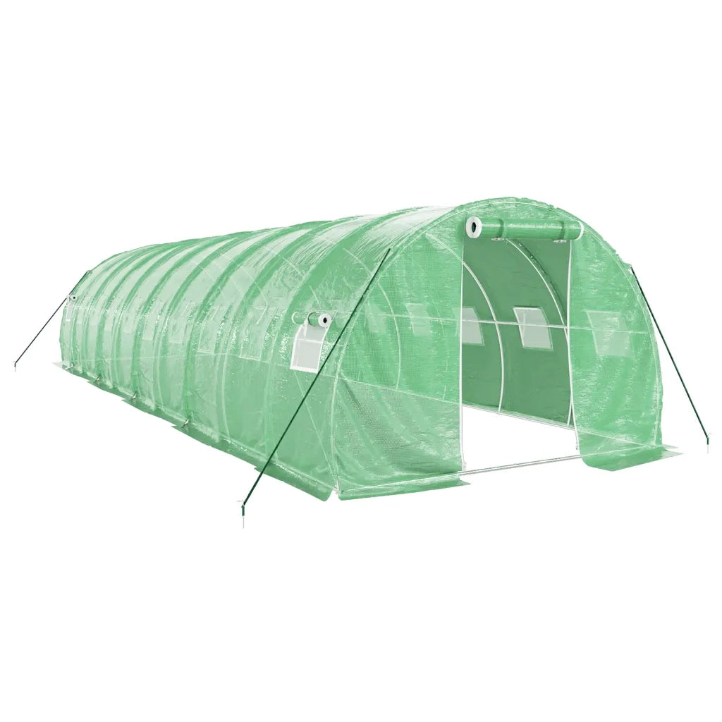 Serra con Telaio in Acciaio Verde 30 mÂ² 10x3x2 m