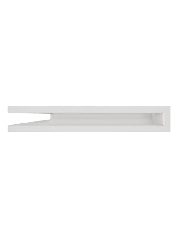 Griglia di ventilazione Angolare per camino 60x600x400 - Loft Angle sinistra bianca