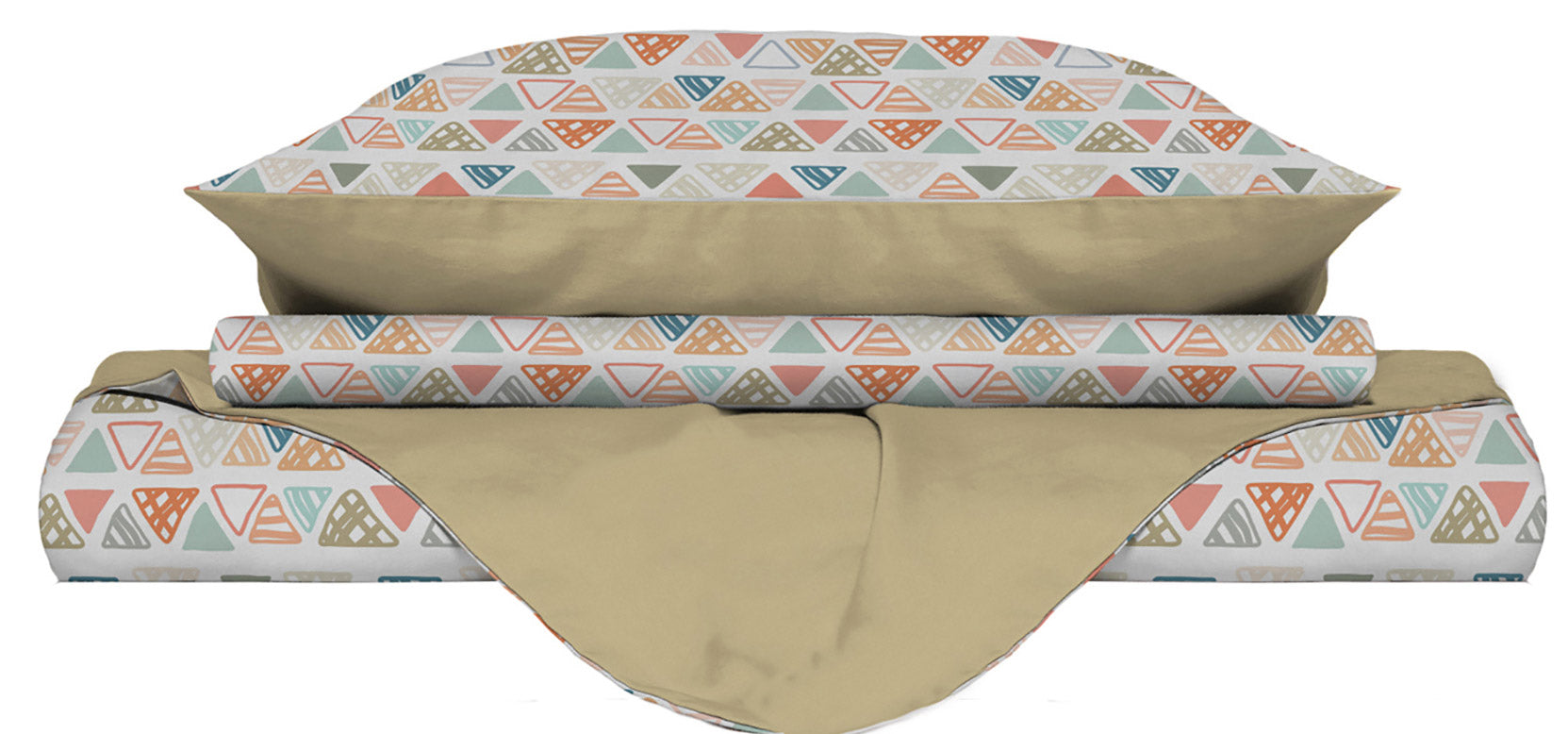 Copripiumino 1 Piazza e Mezzo Double Face con Federe Stampato Different