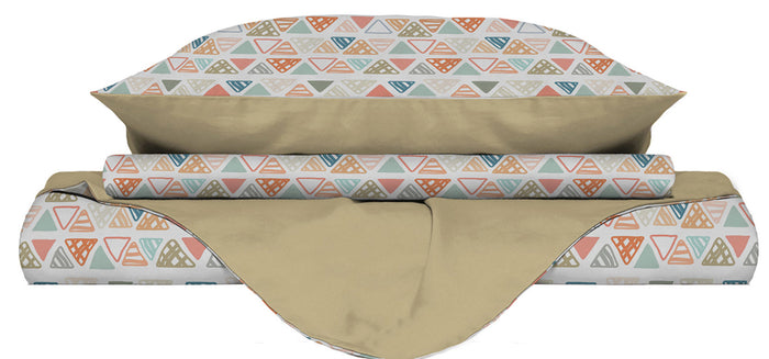 Copripiumino Matrimoniale Double Face con Federe Stampato Different