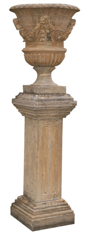 Biscottini Vaso con base in pietra L65xPR65xH198 cm completo base, dimensioni Offerta