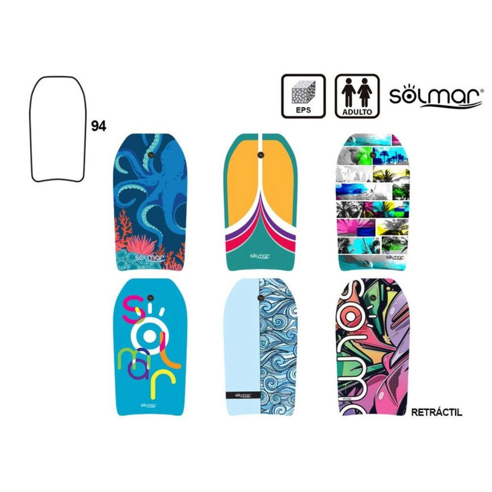 Trade Shop - Tavoletta Nuoto Adulto 94 Cm Galleggiante Piscina Eps Professionale Fantasia -