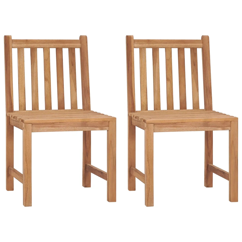 Sedie da Giardino 2 pz con Cuscini in Legno Massello di Teak 3062939