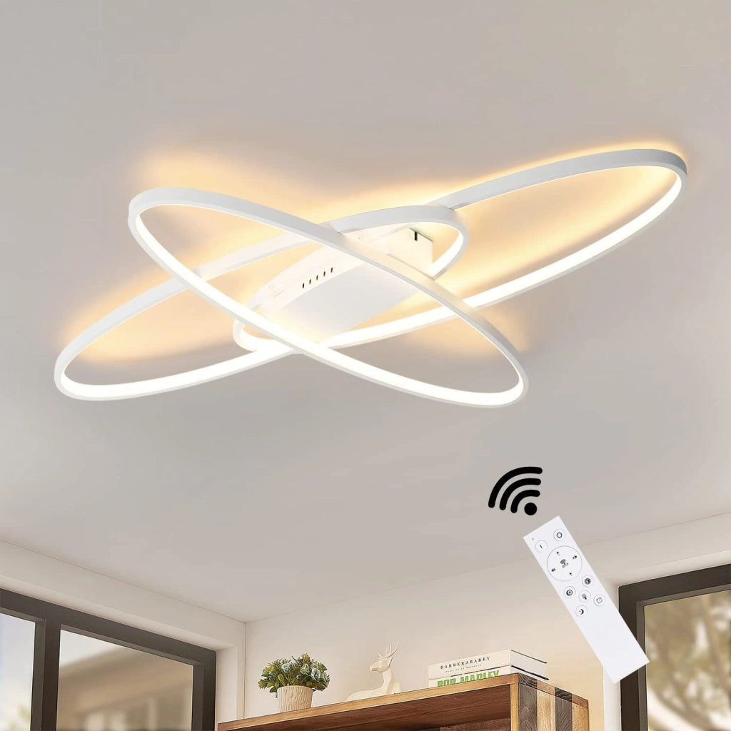 ZMH Lampada da soffitto plafoniera LED dimmerabile telecomando moderna per soggiorno corridoio